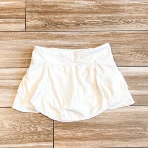 Athleta Girl White Tennis Serve Skort Size Medium 8-10